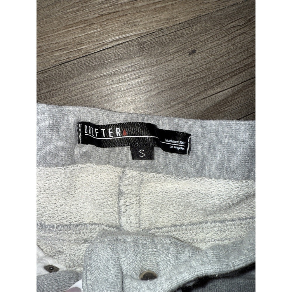 Drifter Los Angeles Heather Gray French Terry Cuffed Lounge Shorts Small - Picture 3 of 4
